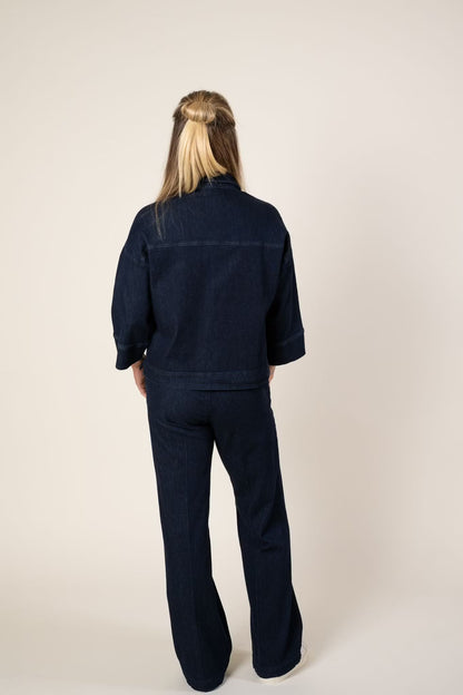 LaraMW Short Shirt 115 Dark Blue My Essential Wardrobe