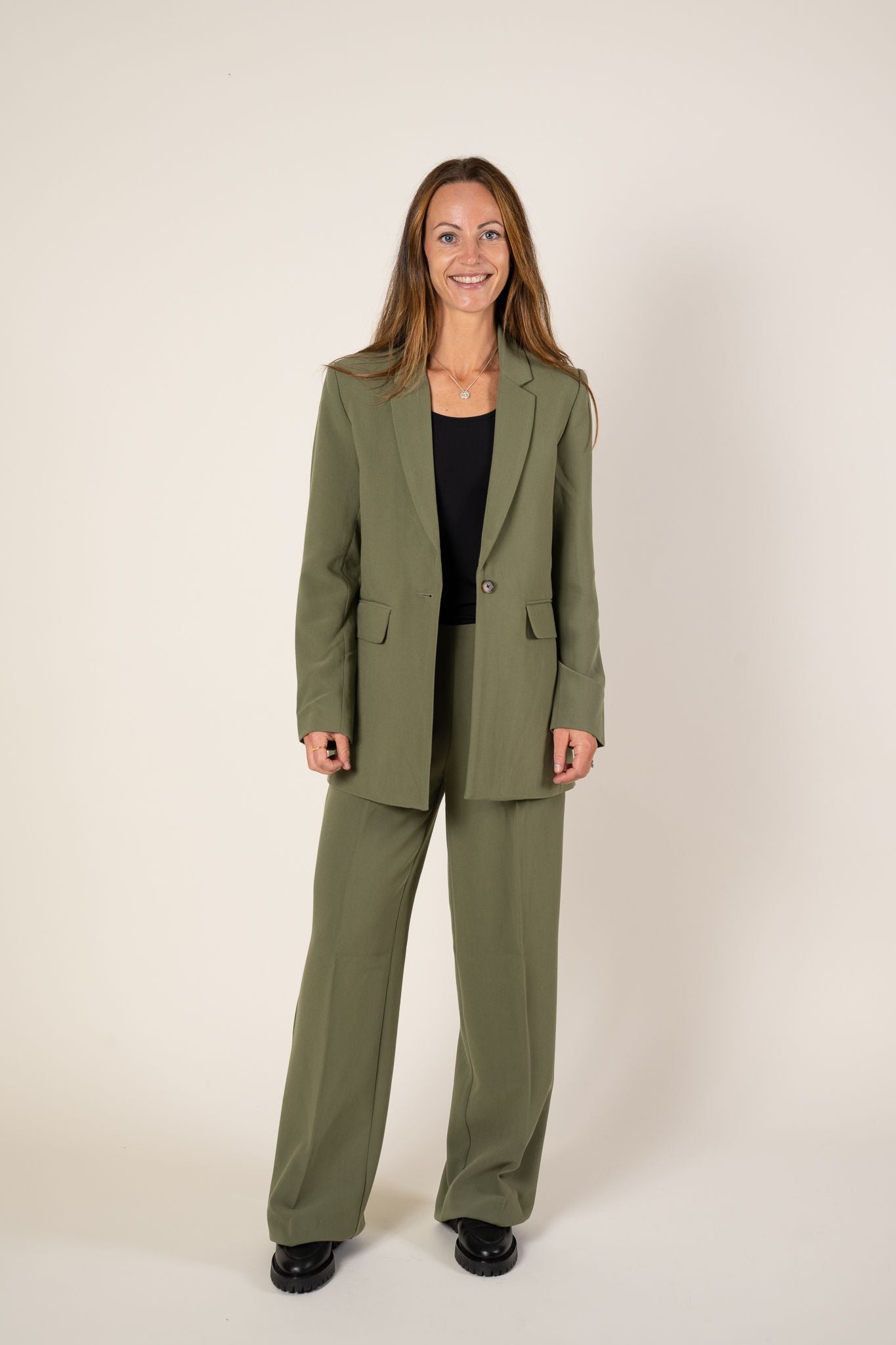Barbine HW Pants Four Leaf Clove MSCH