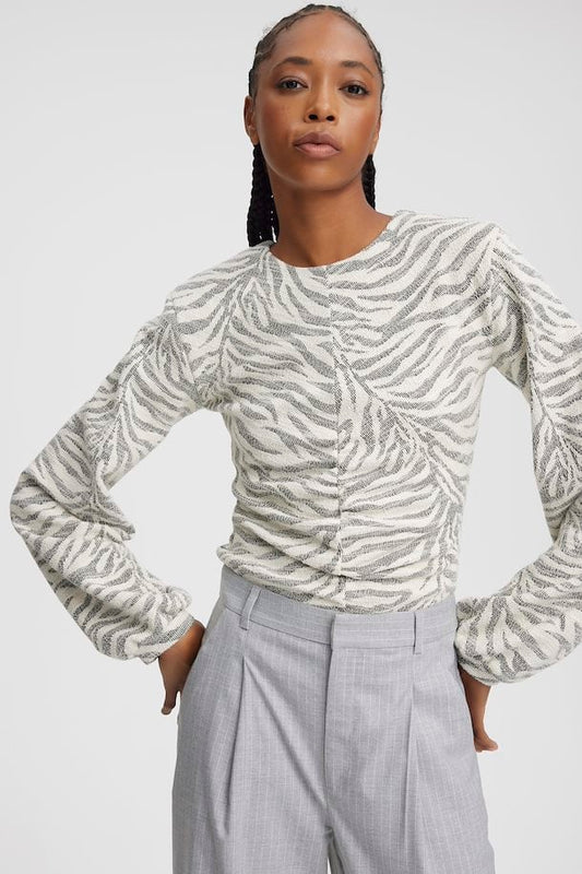 IriaGZ Blouse White Tiger Gestuz