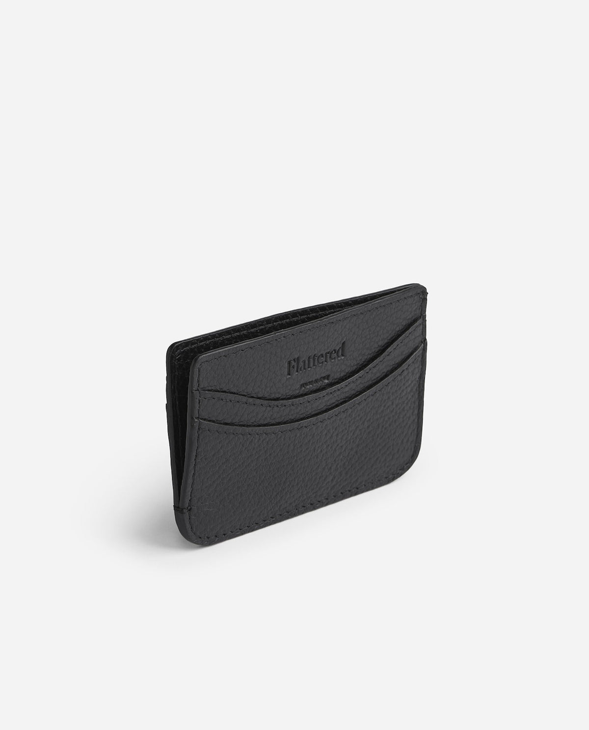 Bonnie Cardholder Black Leather Flattered