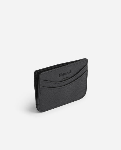 Bonnie Cardholder Black Leather Flattered
