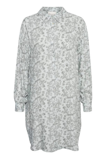 MWShadow Long Shirt Shadow Green Flower My Essential Wardrobe
