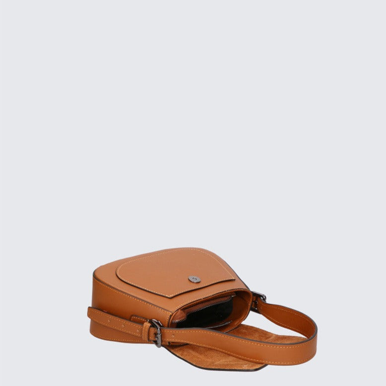 Milan Leather Bag Brun Latalia