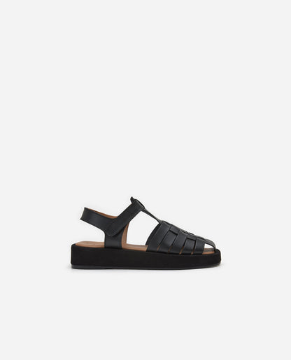 Gigi Leather Black Flattered