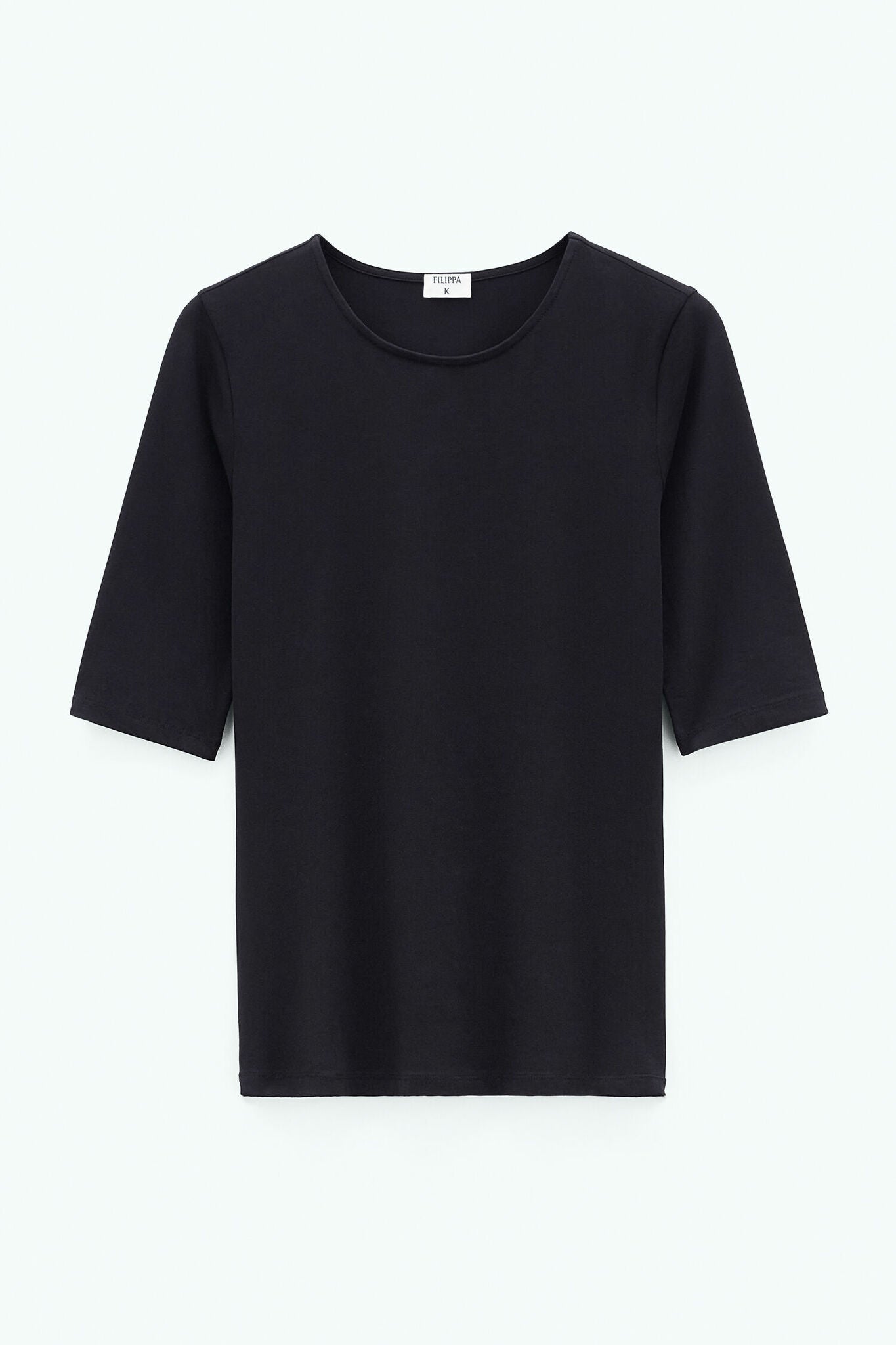 Cotton Stretch Elbow Sleeve Black Filippa K