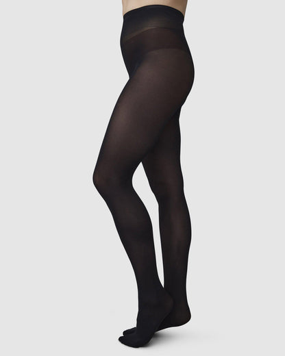 Olivia Premium Tights Black Swedish Stockings