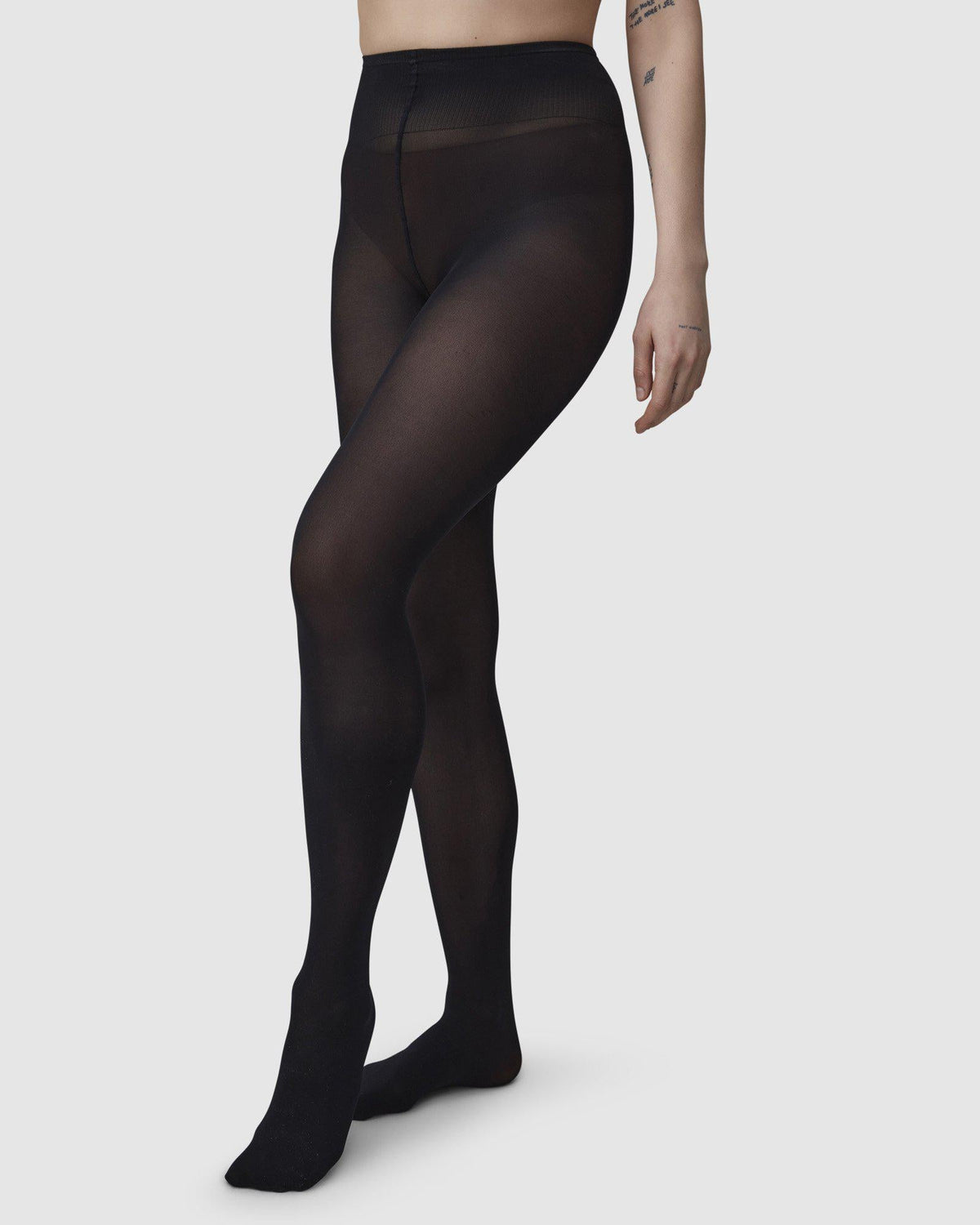 Olivia Premium Tights Black Swedish Stockings