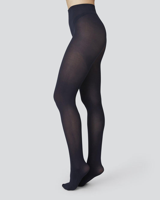 Olivia Premium Navy Swedish Stockings
