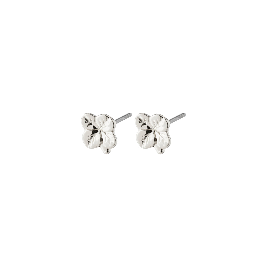 Octavia Recycled Clover Earrings Silver Pilgrim