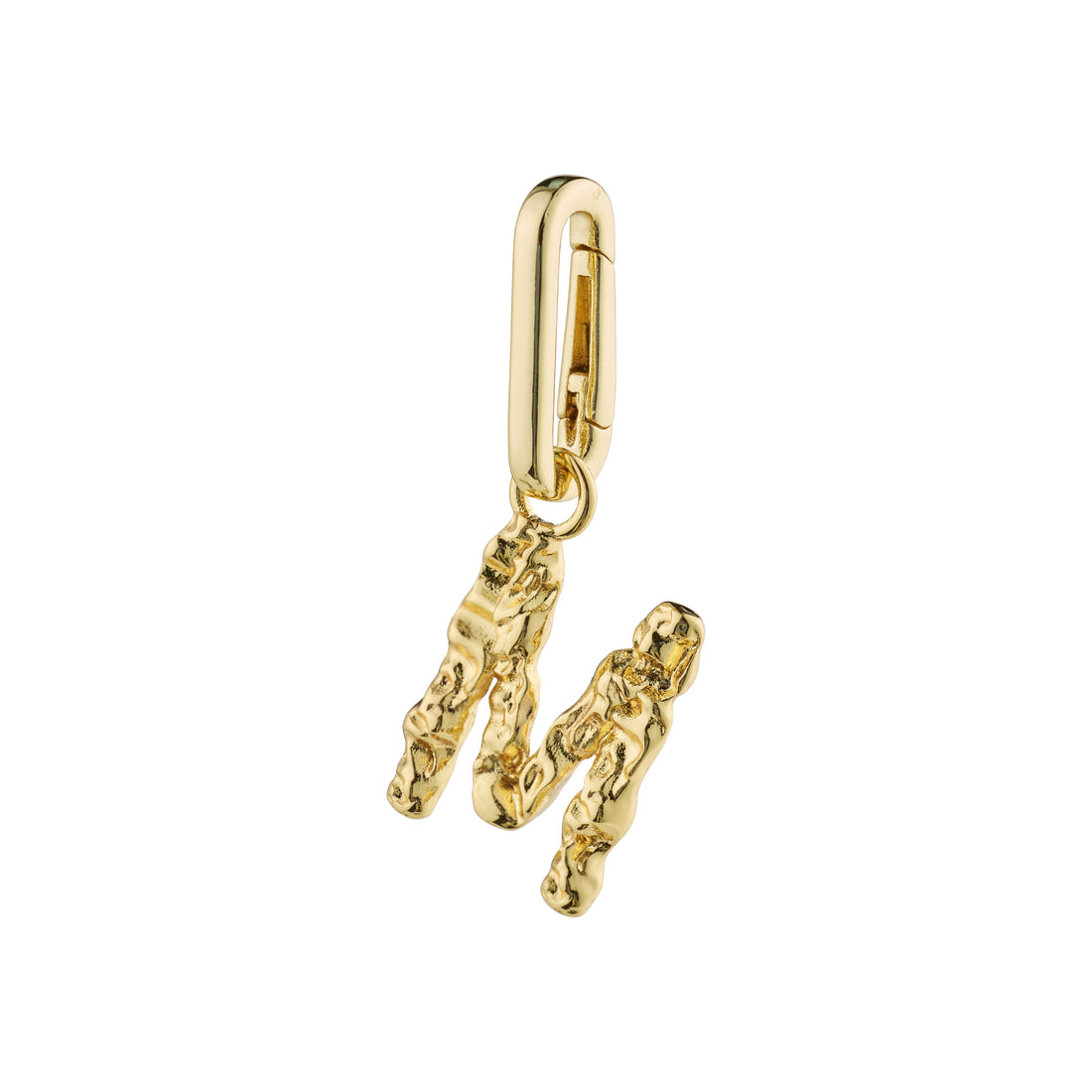 Charm Recycled Pendant Letter Gold Pilgrim