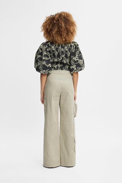 MalyGZ Blouse Yellow Flower Gestuz