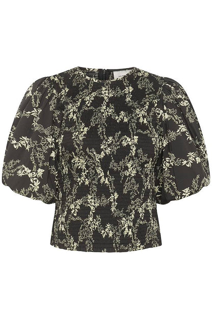 MalyGZ Blouse Yellow Flower Gestuz