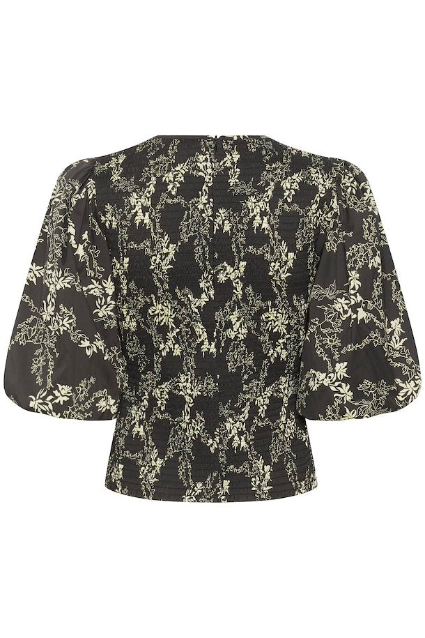 MalyGZ Blouse Yellow Flower Gestuz
