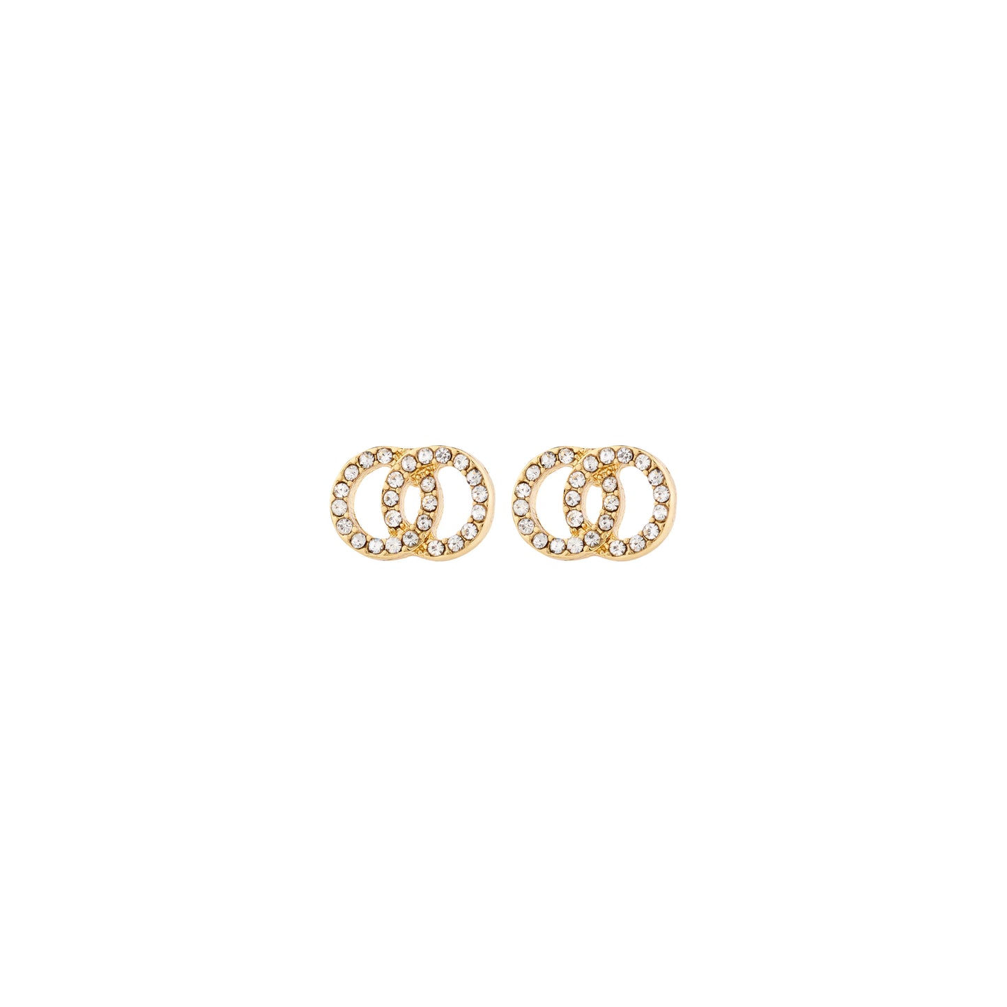 Jolina Recycled Earrings Gold Pilgrim