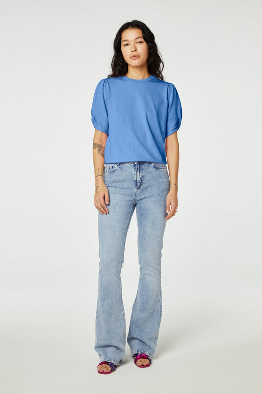 Molly Twist Pullover Cornflower Blue Fabienne Chapot