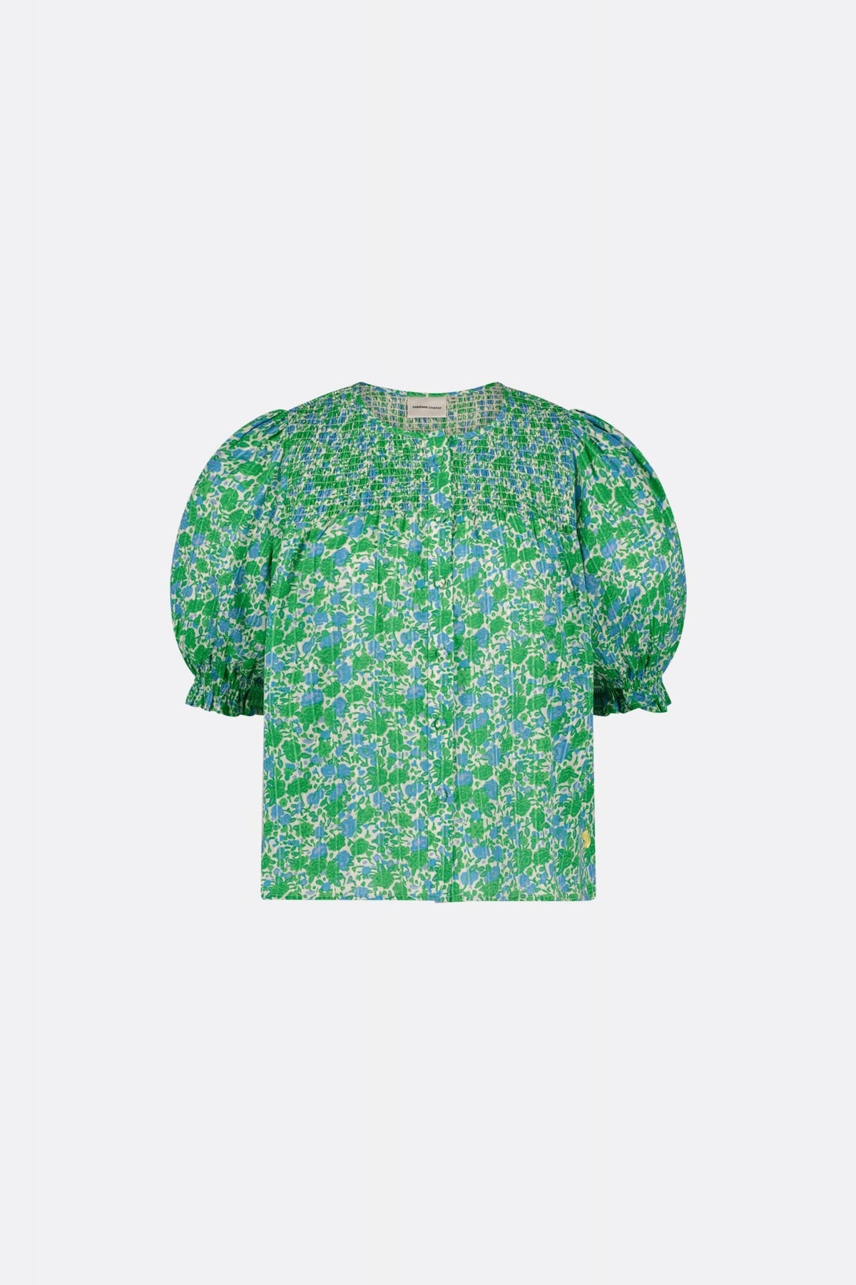 June SS Blouse Green Clueless Fabienne Chapot