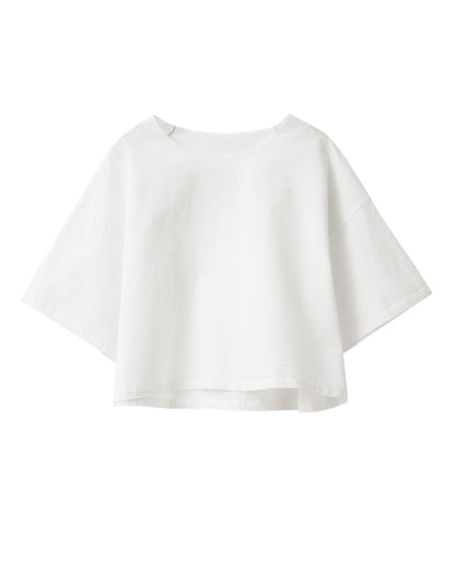 Puglia Tee Seersucker White A Part of the Art