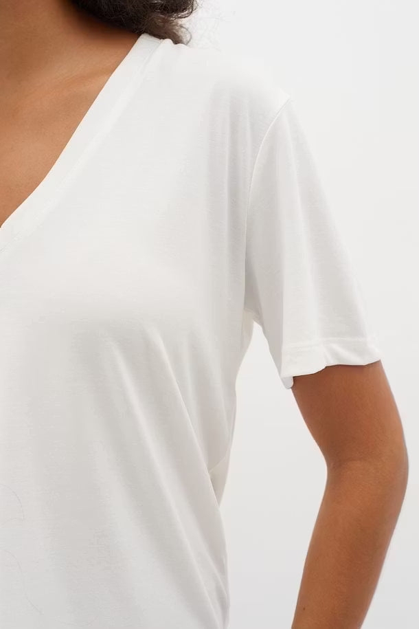 LilianaIW Base V-Neck Whisper White InWear