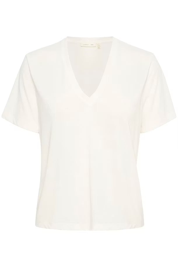 LilianaIW Base V-Neck Whisper White InWear