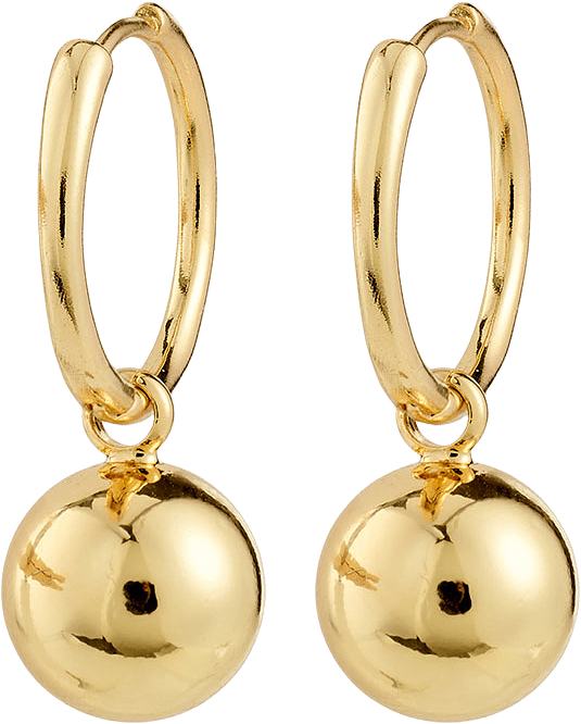 Air Hoop Creols Earrings Gold Pilgrim