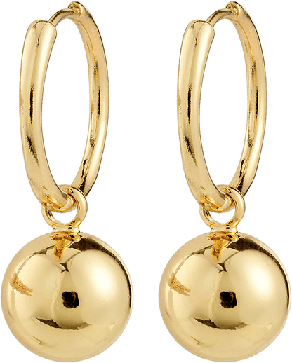 Air Hoop Creols Earrings Gold Pilgrim