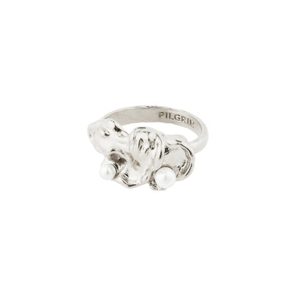 Moon Recycled Ring Silver Pilgrim