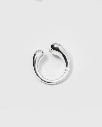 Bolded Drops Ring Silver Syster P