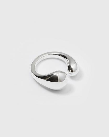 Bolded Drops Ring Silver Syster P
