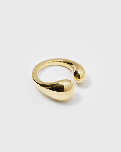 Bolded Drops Ring Gold Syster P