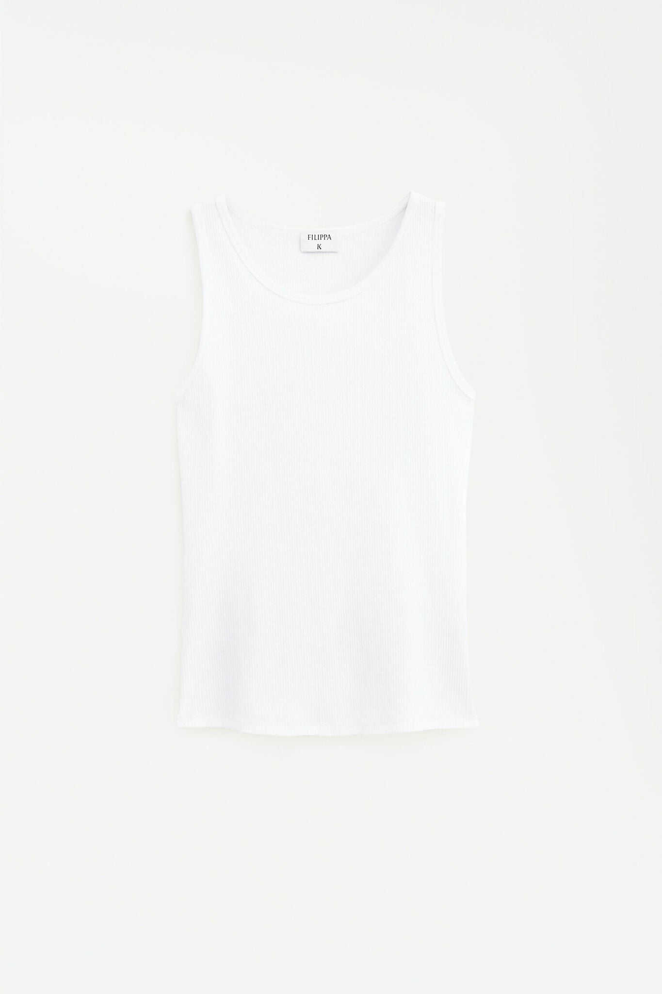 Fine Rib Tank White Filippa K