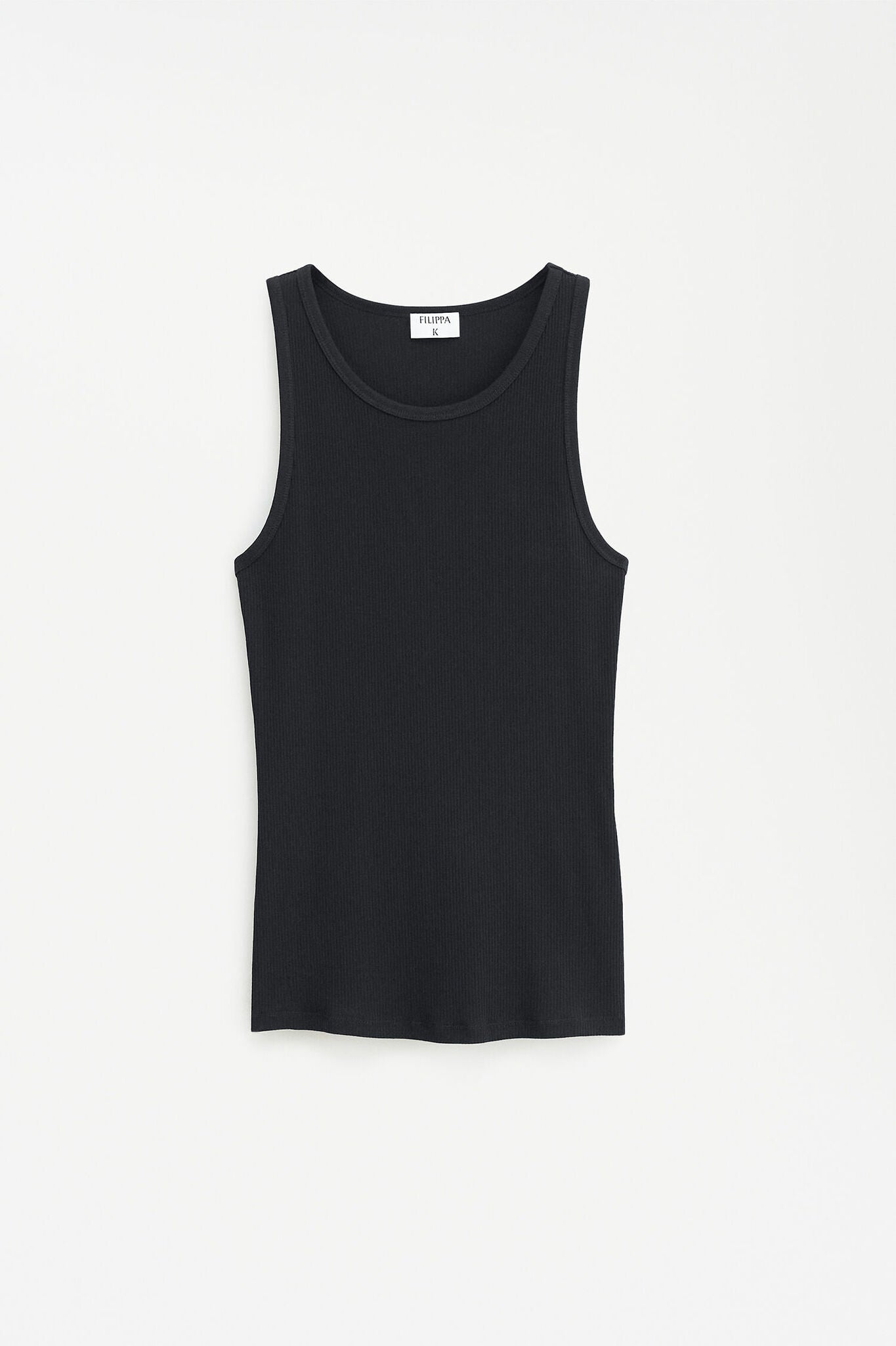Fine Rib Tank Black Filippa K