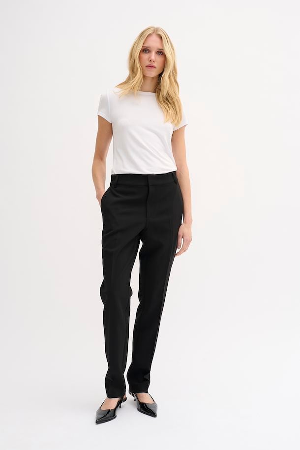 26 The Tailored Straight Pant Black My Essential Wardrobe