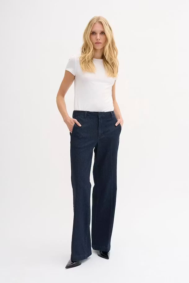 30 The Lara 115 Pants Dark Blue Un-Wash My Essential Wardrobe