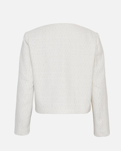 Nadialine Jacket White Melange MSCH