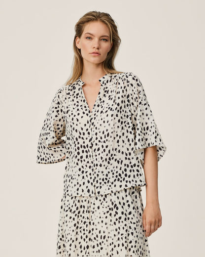 Angelina Shirt AOP Peyote Dot MSCH