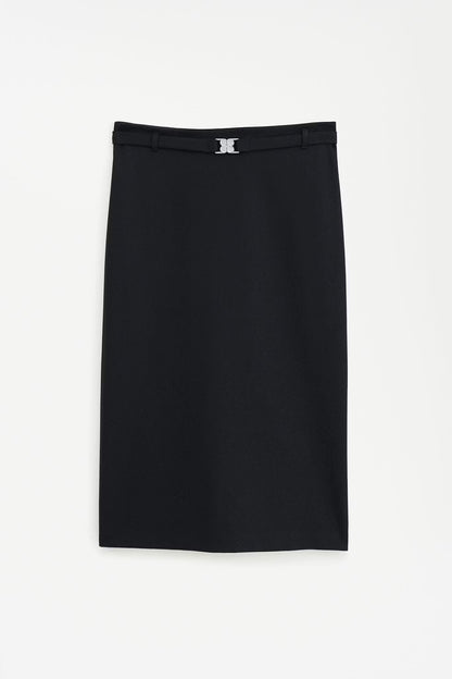 Belted Jersey Skirt Black Filippa K