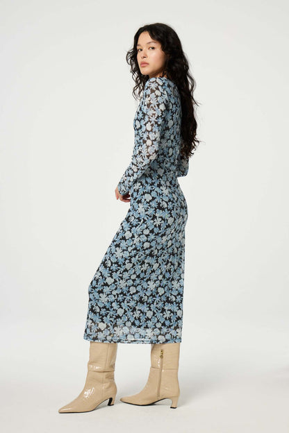 Zita Dress Black/Bright Blue Fabienne Chapot