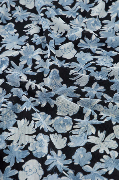 Zita Dress Black/Bright Blue Fabienne Chapot