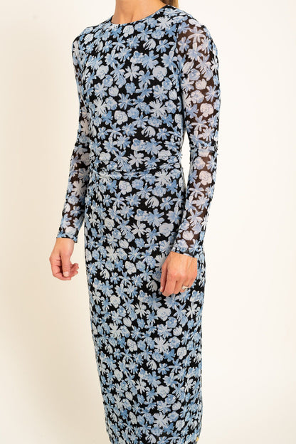 Zita Dress Black/Bright Blue Fabienne Chapot