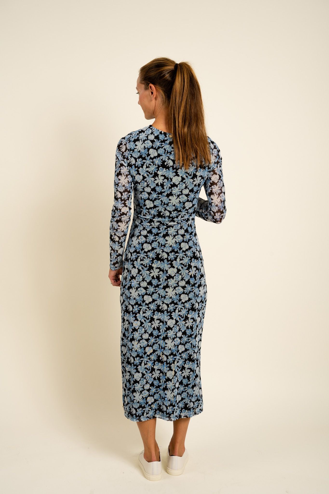 Zita Dress Black/Bright Blue Fabienne Chapot