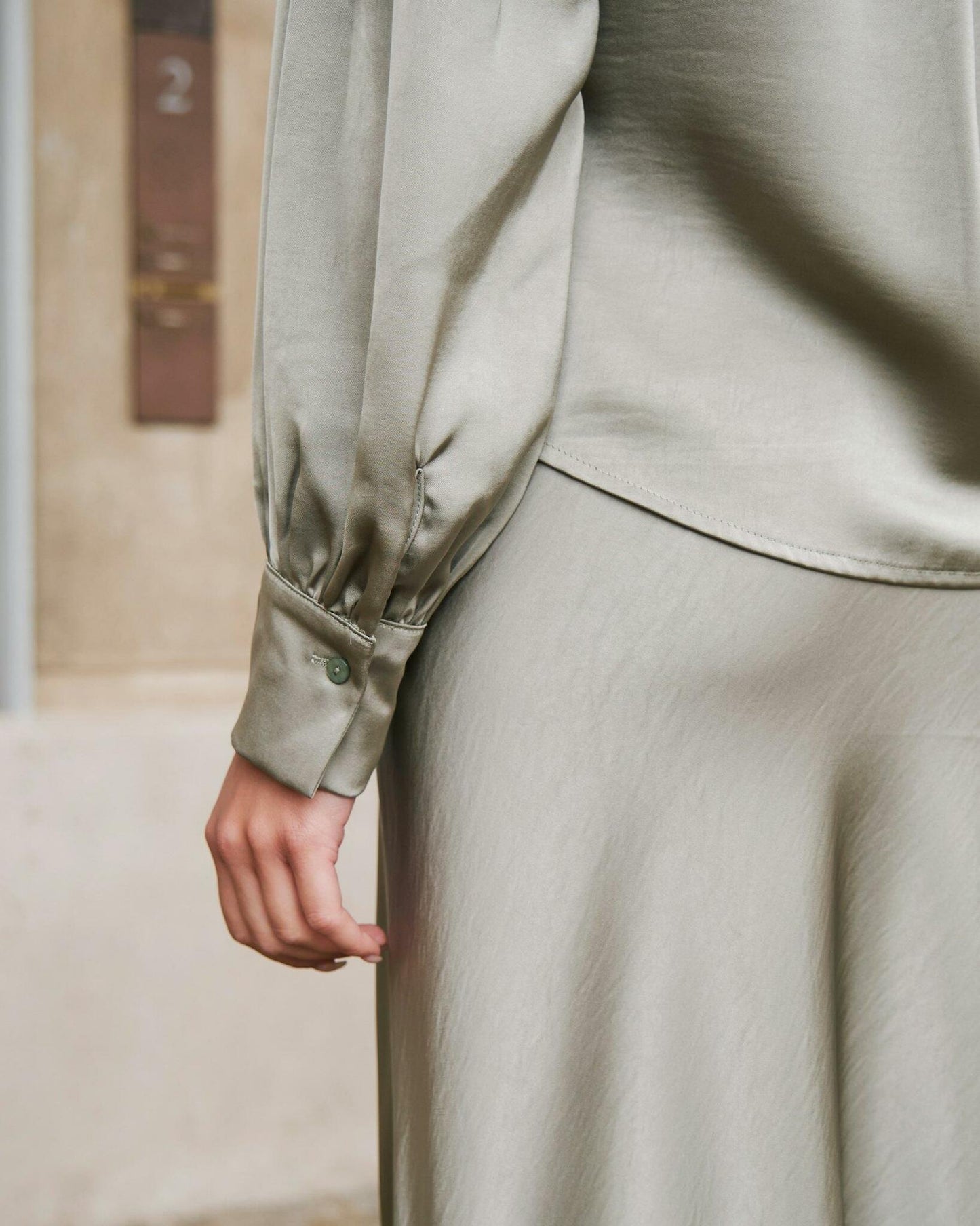 Bovary Skirt Smoke Green Neo Noir