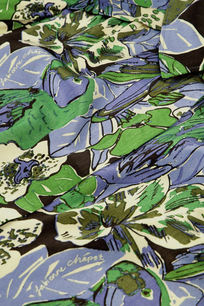 Sunrise Blouse Black/Parrot Green Fabienne Chapot