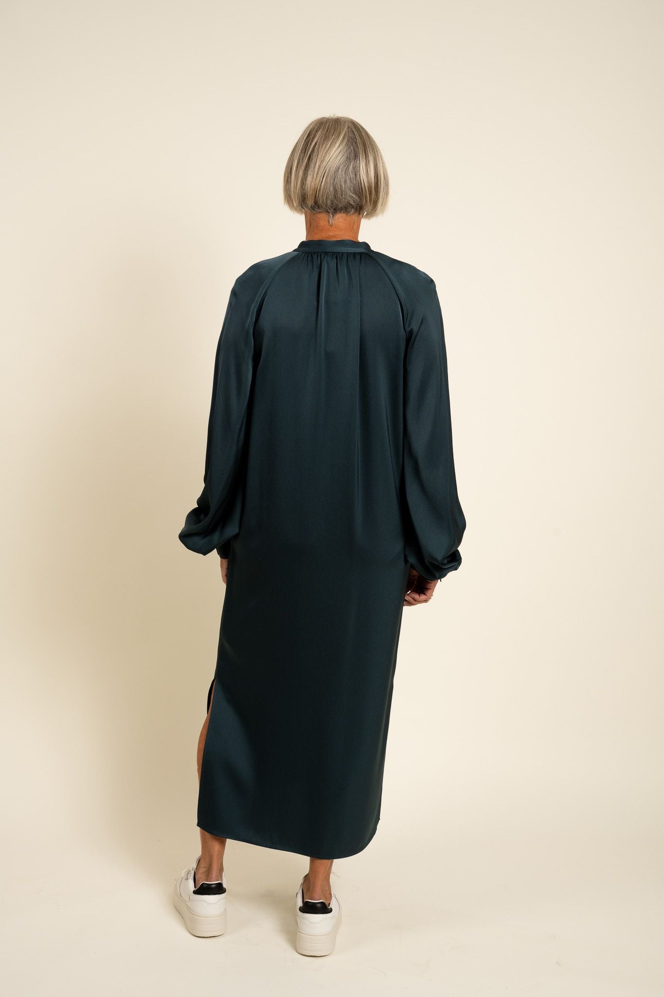 Belted Long Sleeve Dress Dawn Blue Filippa K