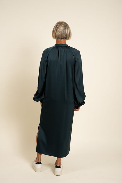 Belted Long Sleeve Dress Dawn Blue Filippa K