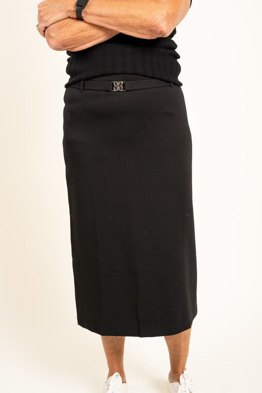 Belted Jersey Skirt Black Filippa K