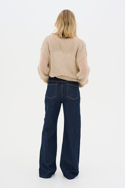 The Louis 139 High Wide Jeans Dark Blue Un-Wash My Essential Wardrobe