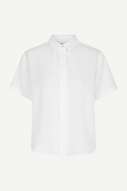 Mina SS Shirt 14028 White Samsoe Samsoe