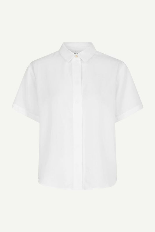 Mina SS Shirt 14028 White Samsoe Samsoe