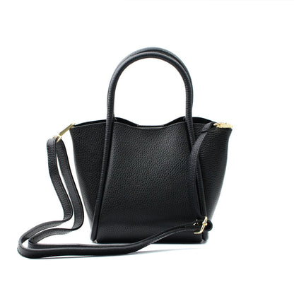 Florence Small Leather Bag Black Latalia