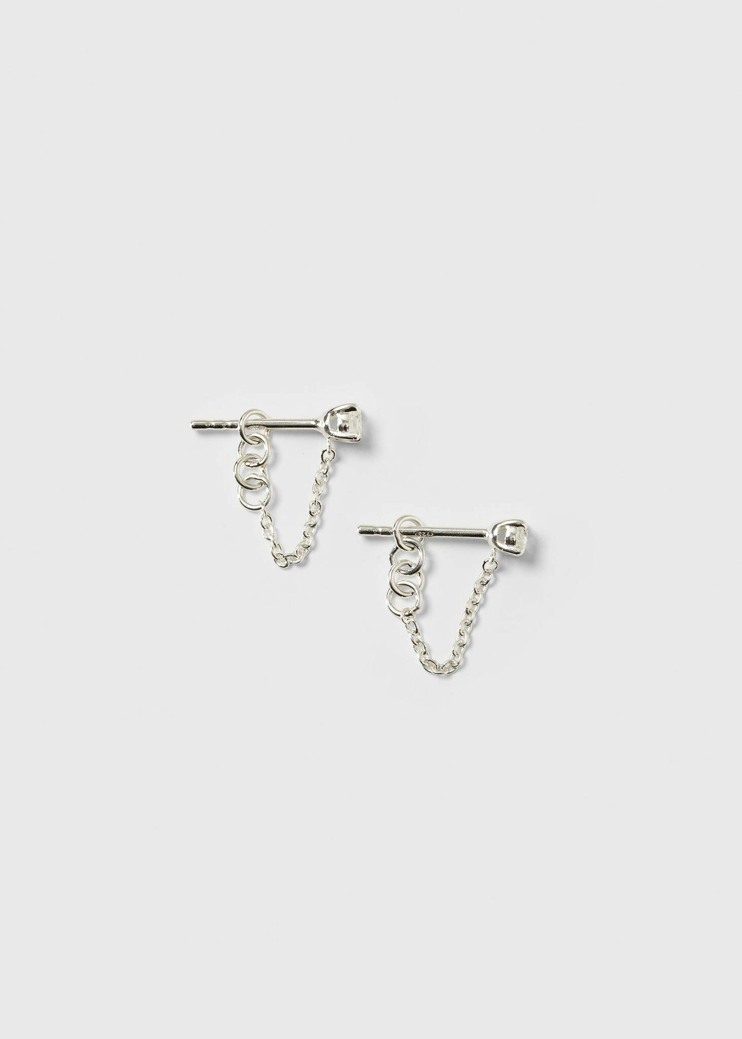 Minimalistica Solo Nova Earrings Silver Syster P